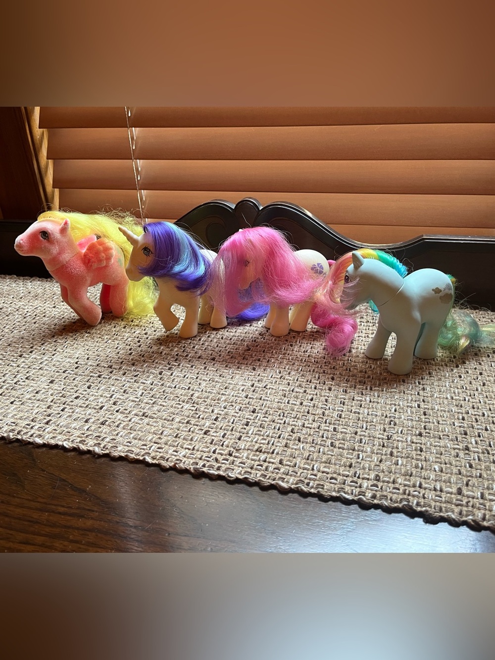 Vintage My Little Pony So Soft Best Wishes Glory Birthflower Sunlight Rainbow